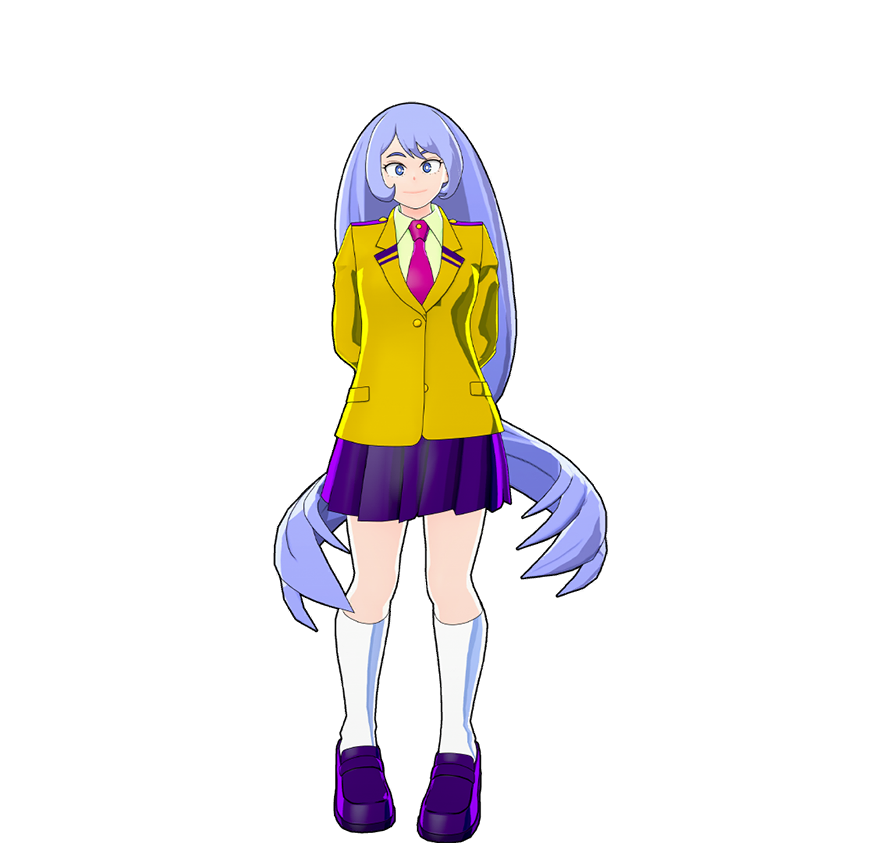 Uniforme de invierno del Instituto Yûei de Nejire Hadô.
Así vestida, se puede ver un atisbo de seriedad en su personalidad libre.