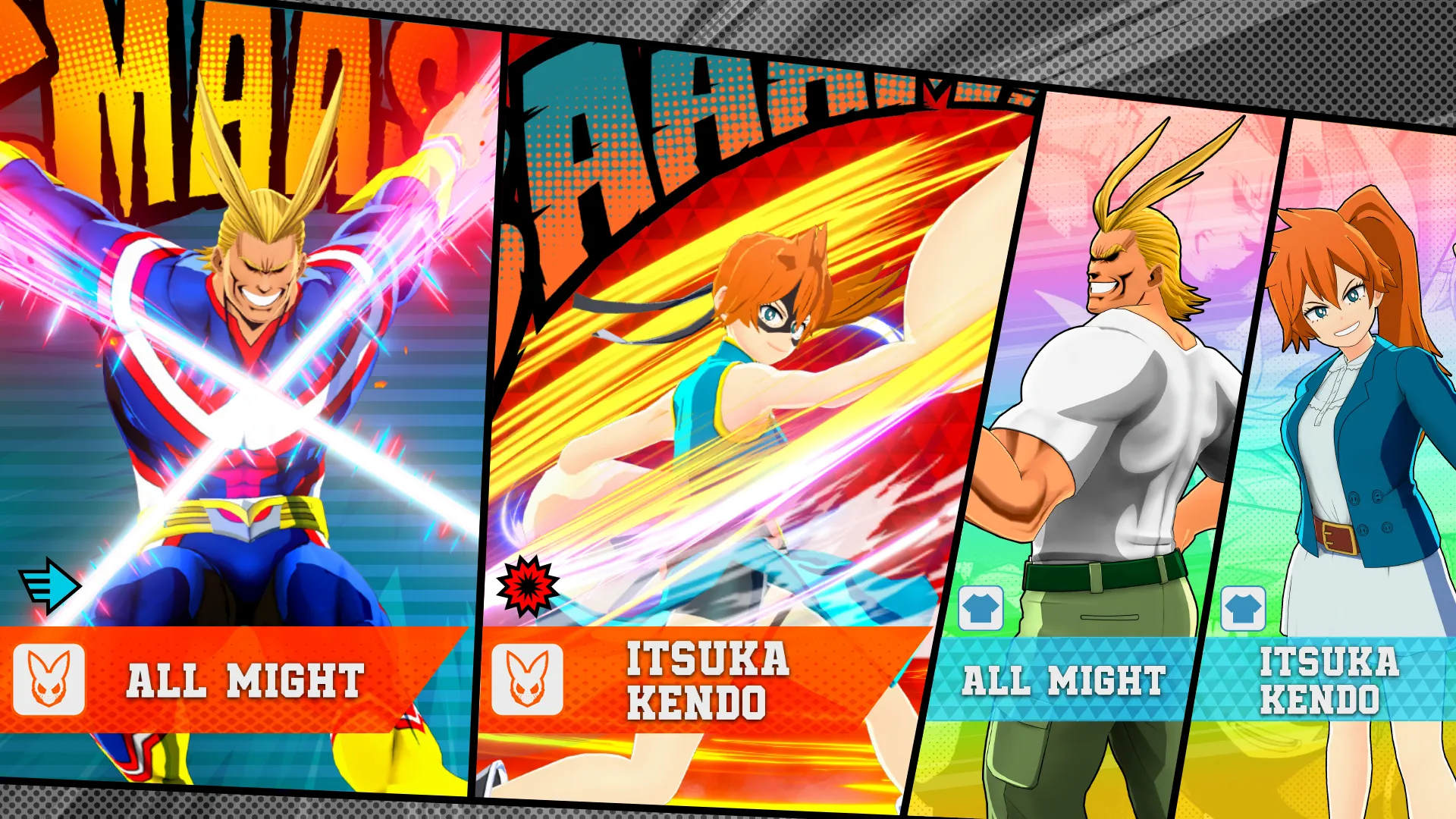 Fortuna de personajes: Alternativa (T17): All Might y Kendô